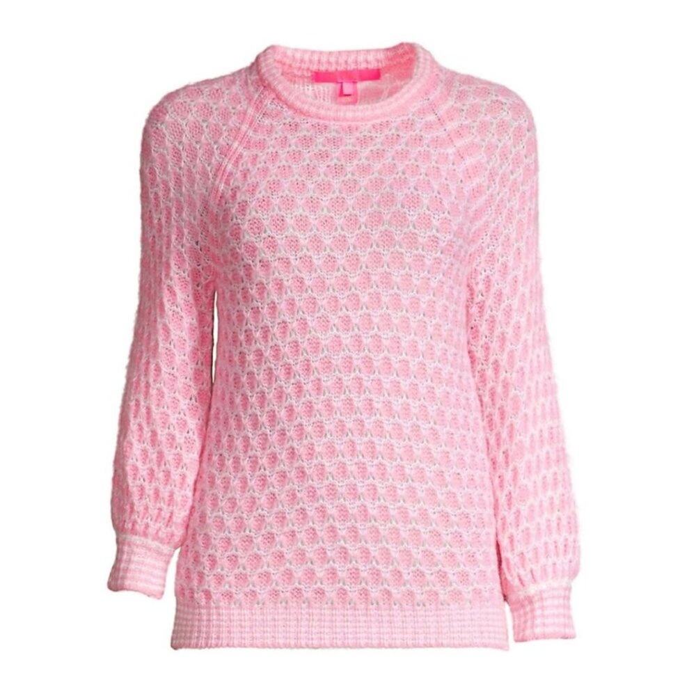 NWOT Lilly Pulitzer Corabelle Sweater Mandevilla Baby Honey Comb Small
